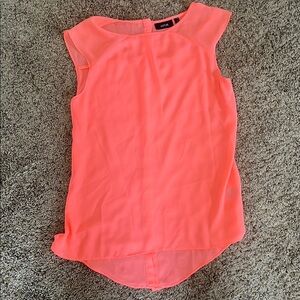 Apt. 9 Women's Bright Coral Cap Sleeve Blouse